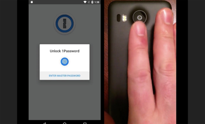 1Password cho Android cho phép mở khóa bằng cảm biến vân tay